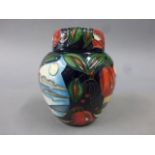 Moorcroft Pottery Road Through the Woods ginger jar and cover by Emma Bossons with impressed and