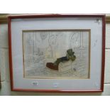 Framed and Glazed Walt Disney Original Hand Painted Movie Film Cell