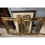 Two Ornate Picture Frames plus a Print