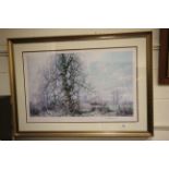 Framed and Glazed Signed David Shepherd Print ' This England ' with gallery blind stamp