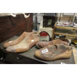 Two Pairs of Vintage Wooden Shoe Lasts