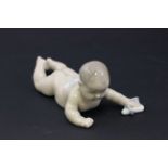 Royal Copenhagen figure of a crawling baby no 1739