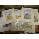 Nine Mounted Signed John Dolton Prints of Birds plus Print of Owl and Commerative HMS Ark Royal