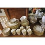 A collection of Coalport "Anniversary" dinnerware to include 12 dinner plates, 6 side plates, 6 soup