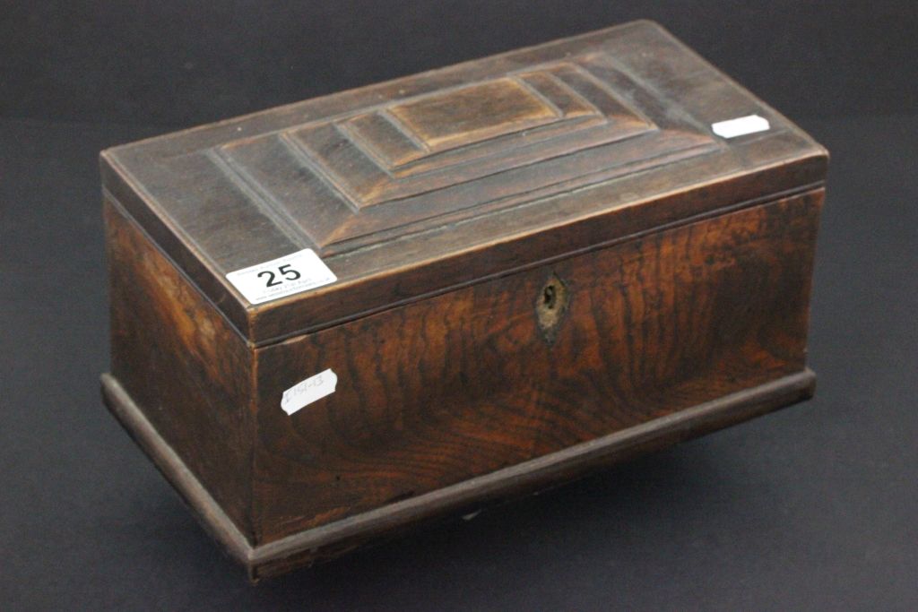 Oak Tea Caddy with interior