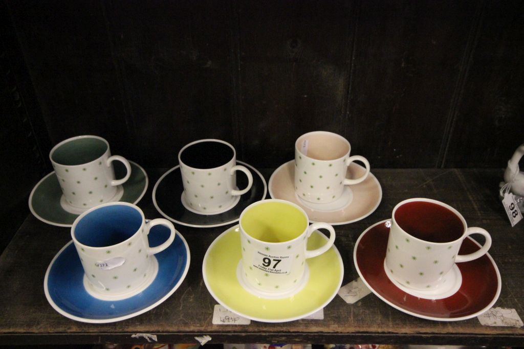 A set of six Susie Copper cups and saucers