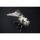 Silver Plated Honey Pot in the form of a Bee