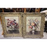 Two Vernon Ward Still Life Prints in Ornate Gilt Frames