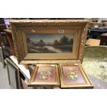 Three Framed Oil Paintings