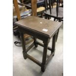 19th century Oak Joint Stool