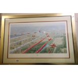 Michael Stride Signed Limited Edition Print of Concorde and the Red Arrows ' Jubilation ' no. 19/
