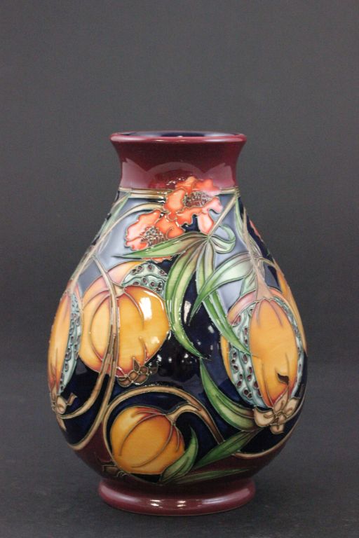 A 2003 Moorcroft vase "Plevrianna" by Rachel Bishop, boxed