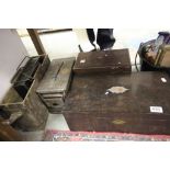 Mixed Lot comprising Wooden Boxes, Ammunition Boxes, Jam Pan plus Advertising Tins and Boxes