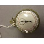 Military marked stopwatch with enamel dial