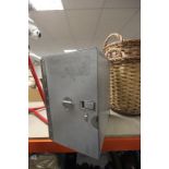 An aluminium aircraft food crate
