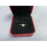 18ct Yellow Gold Diamond Solitaire Ring of 1/2ct approx.