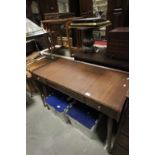 Retro Teak ' Homeworthy ' Dressing Table with lift lid section to centre revealing interior mirror