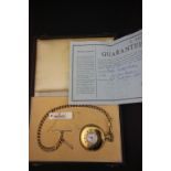 Boxed 175 Bernex 1/2 Hunter Pocket Watch and Chain - GWR 150 years Edition