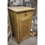 Pine Pot Cupboard with drawer