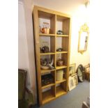 Contemporary Oak Cube Bookcase