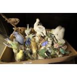 A Beswick bird model number 1041, along with a collection of other ceramic birds