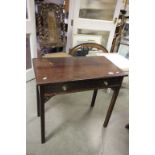 19th century Mahogany Side Table with blind fretwork carving