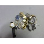 Bag of mixed wristwatches to include 21 jewel gents Rotary