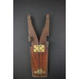 Small Mahogany Folding Boot Jack