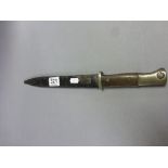 WW2 military bayonet with metal scabbard