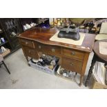 Edwardian Mahogany Inlaid Dressing Table