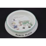 Mabel Lucie Attwell Boo-Boo / Pixie Baby Bowl by Shelley