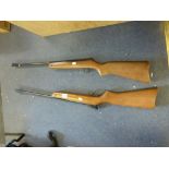 Two vintage BSA air rifles