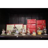 A collection of 10 Royal Doulton Bunnykins figures, 9 boxed