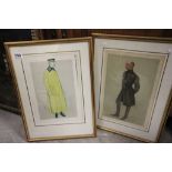 Two vintage vanity fair prints "Commanding 2nd Life Guards" & "The Duke of Teek"