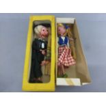 Two boxed Pelham Puppets to include R831 Dutch Girl and School Master