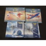 Four boxed Corgi Aviation Archive diecast models, 1:72 scales, Vought F4U-1 Corgair AA33001, Harrier