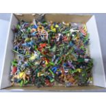 Collection of various plastic figures mainly Britains Deetail