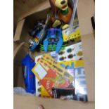 Mixed group of toys to include vintage Corgi, Matchbox & Dinky brochures, Playmates Teenage Mutant