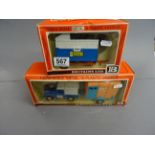 Britains Ltd boxed High sided tipper cart, 9566, unopened, box gd with dents, along with Britains