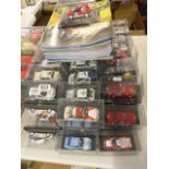 65 Boxed diecast Rally car Collection vehicles by DeAgostini with related magazines