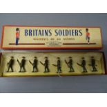 Boxed Britains Regiments of All Nations 195 British Infantry (at the trail) complete with eight