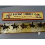 Boxed Britains Regiments of All Nations 2075 7TH Queen's Own Hussars complete with five figures on