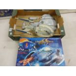 Boxed Trendmasters Lost In Space Deluxe Transforming Jupiter 2 plus two others unboxed