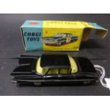 Corgi Toys boxed Chevrolet "State Patrol" 223, diecast gd with some discolouring to the window,