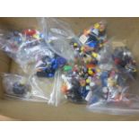 Collection of various Lego Minifigures from various series and sets featuring Lego movie,