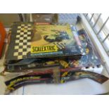 Two boxed Triang Scalextric slot car sets to include GP32 with Cooper in yellow and Lotus in green ,