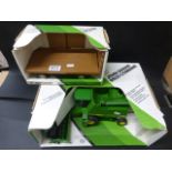 2 boxed ERTL farming vehicles 1/16 scale, John Deere 9500 combine, no. 546 & John Deere Hay Wagon,