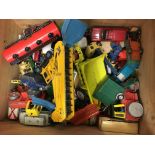 A collection of unboxed diecast models including Dinky, Corgi etc