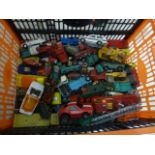 Collection of play worn diecast vehicles to include Corgi, Dinky and Matchbox