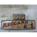 Royal Meccano tin with 7 x early Meccano Aero tins to include 1, 1A, 2 x 3, 11 & 11 all containing